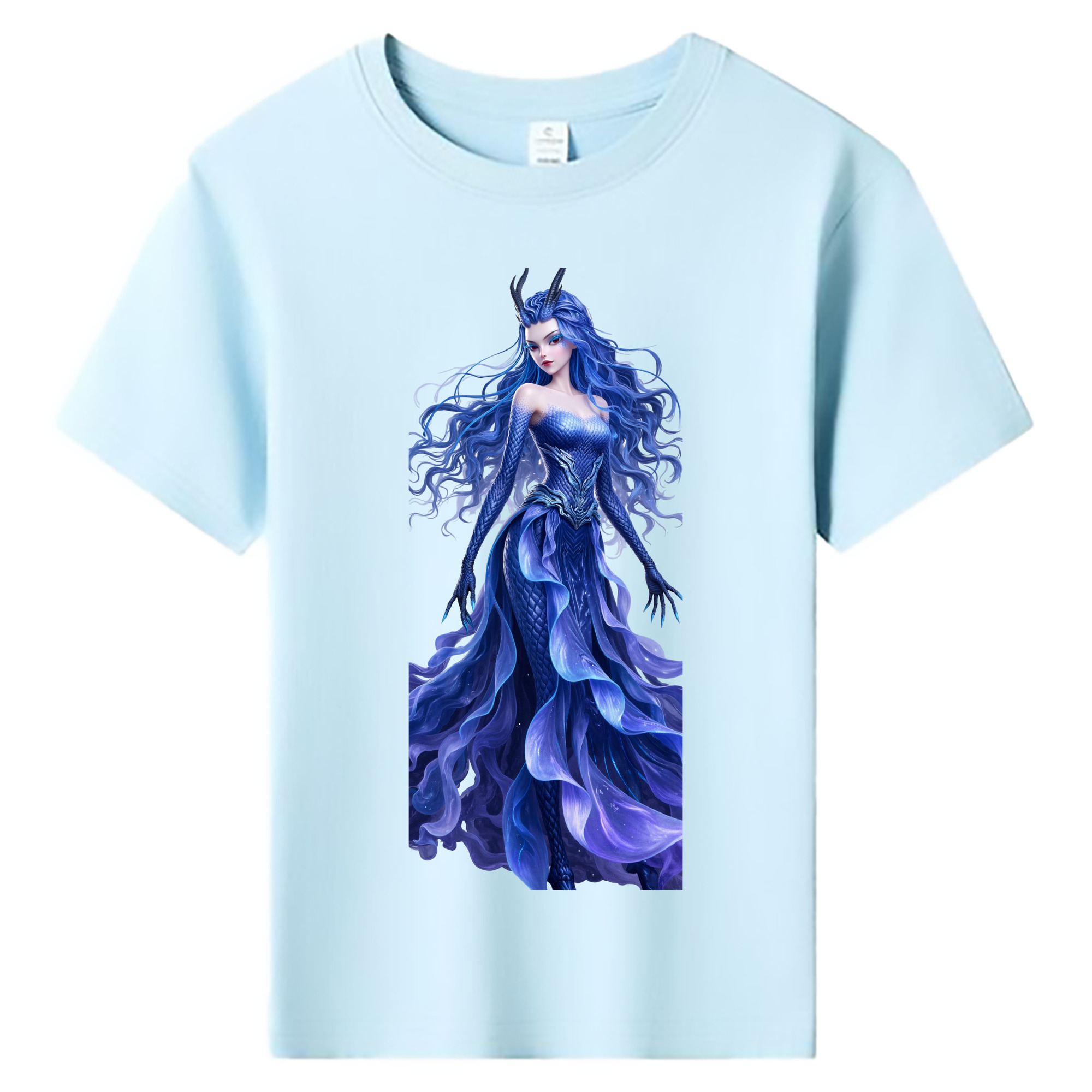 （画像用） Ne Zha 2 ナタ 魔童の大暴れ 綿100％キッズTシャツ（フロントプリント）